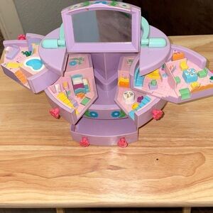 Vintage Blue Bird Purple Polly Pocket Mansion w/ drawers